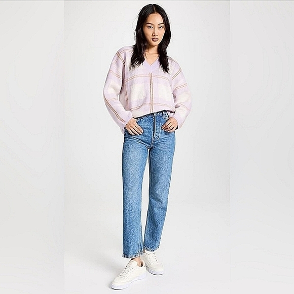 RAILS-NWT- Colleen Sweater in Lilac Plaid Size XL - Picture 1 of 17